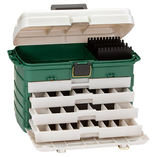 Plano 4-Drawer Tackle Box - Green Metallic/Silver [758005] - Bulluna.com