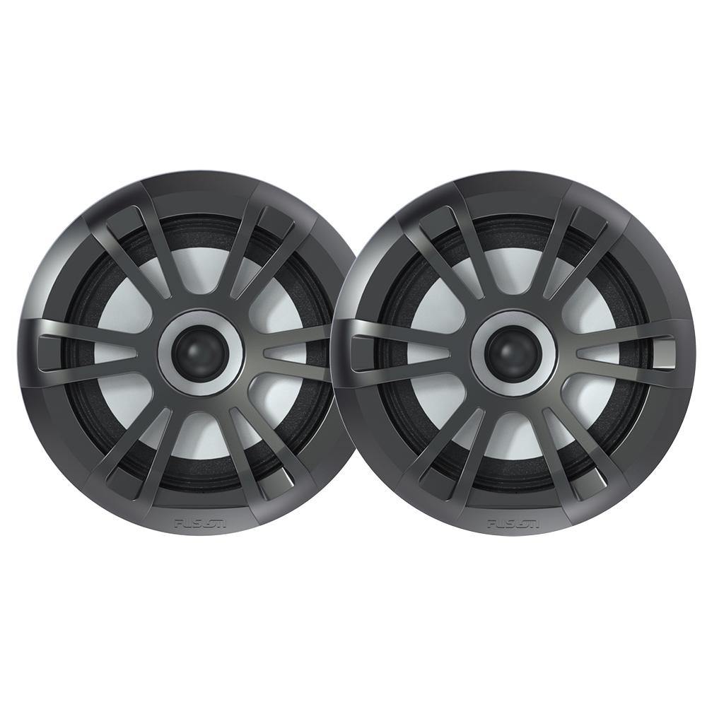 FUSION EL-FL651SPG EL Series Full Range Shallow Mount Marine Grey Speakers - 6.5" w/ LED Lights [010-02080-20] - Bulluna.com