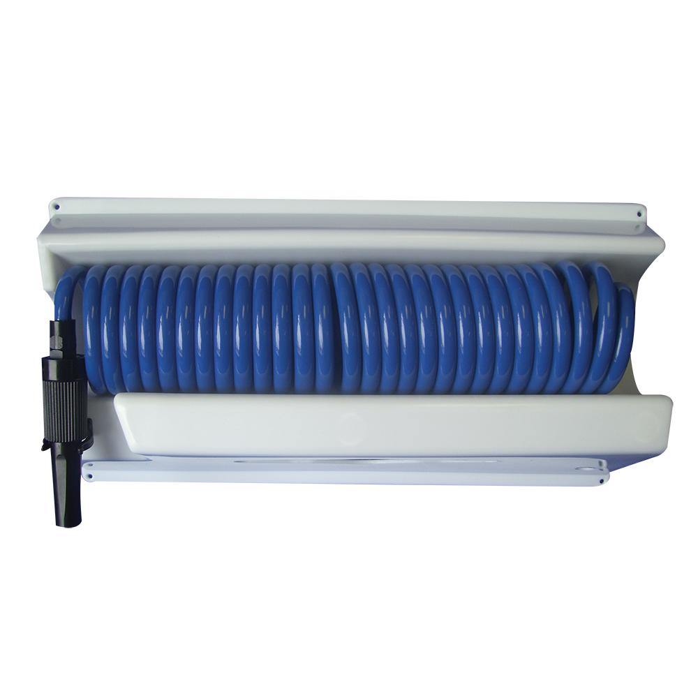 Whitecap 25 Blue Coiled Hose w/Mounting Case [P-0443] - Bulluna.com