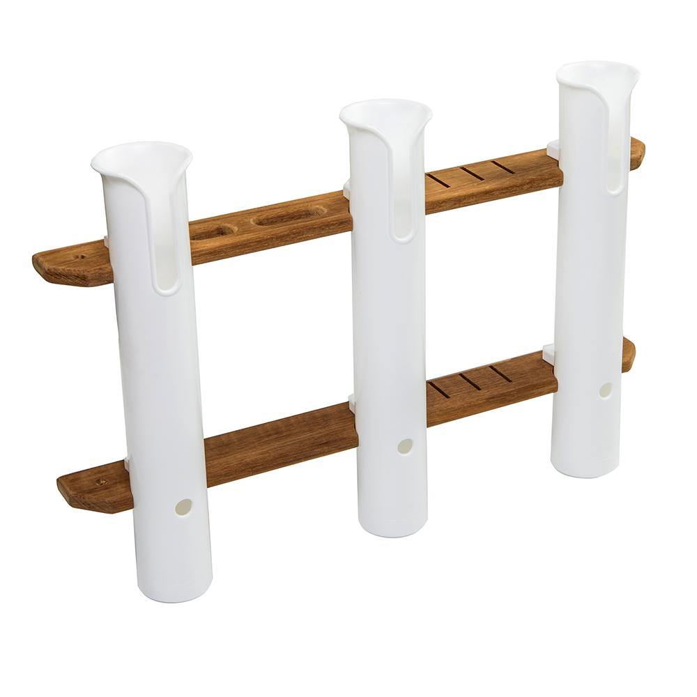 Whitecap Teak 3-Rod Tournament Storage Rack [63449] - Bulluna.com