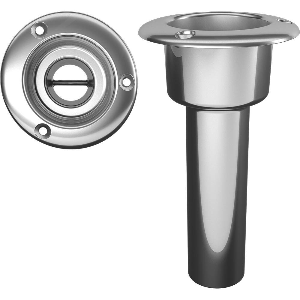 Mate Series Stainless Steel 0 Rod  Cup Holder - Open - Round Top [C1000ND] - Bulluna.com