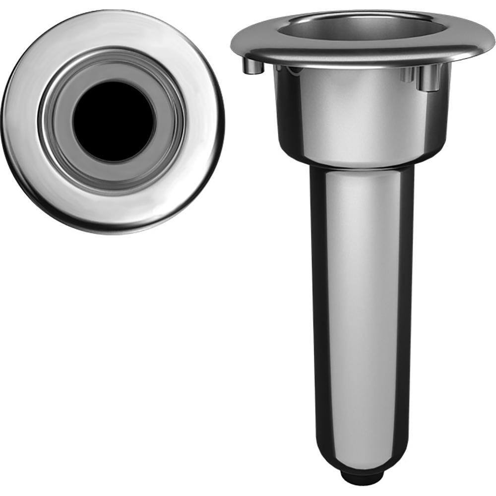 Mate Series Elite Screwless Stainless Steel 0 Rod  Cup Holder - Drain - Round Top [C1000DS] - Bulluna.com