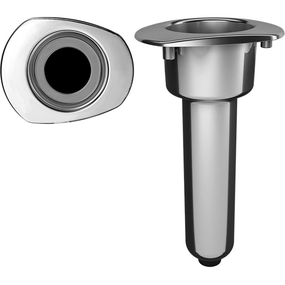 Mate Series Elite Screwless Stainless Steel 0 Rod  Cup Holder - Drain - Oval Top [C2000DS] - Bulluna.com