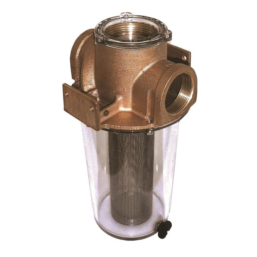 GROCO ARG-500 Series 1/2" Raw Water Strainer w/Stainless Steel Basket [ARG-500-S] - Bulluna.com