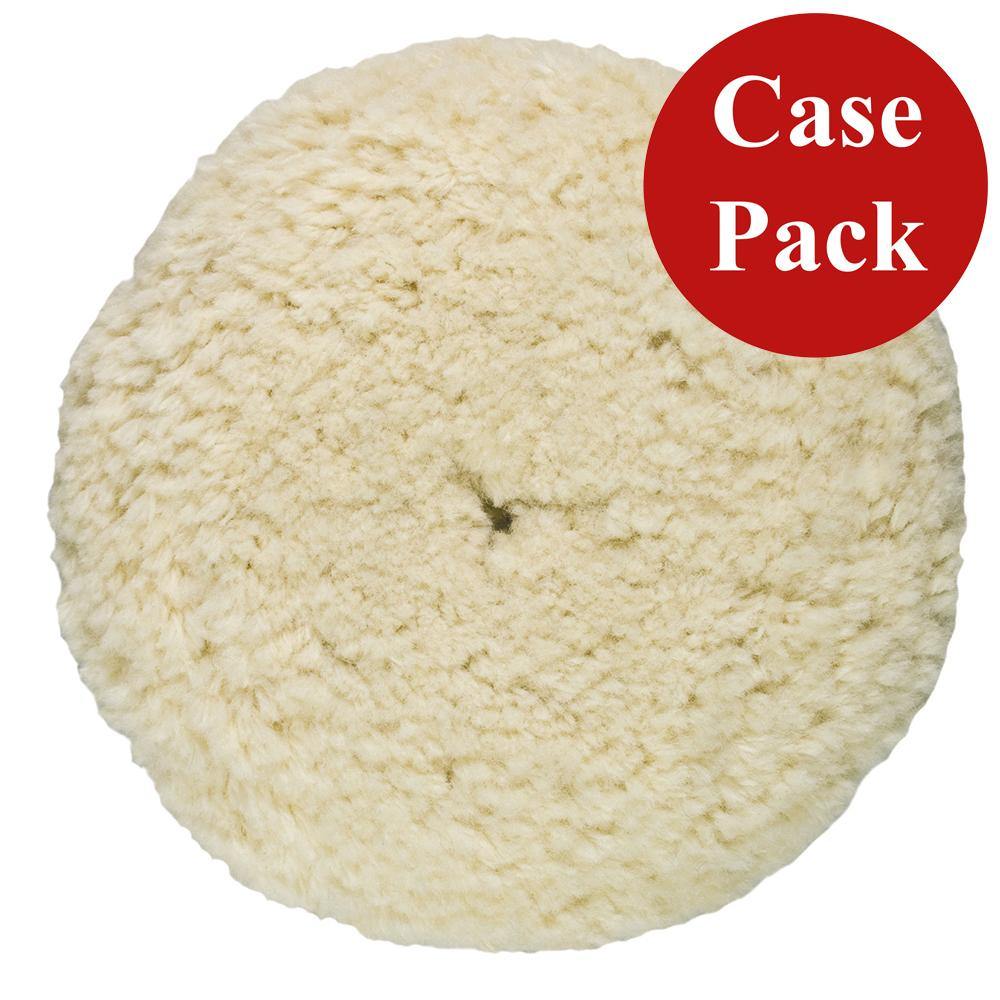 Presta Rotary Wool Buffing Pad - White Heavy Cut - *Case of 12* [810176CASE] - Bulluna.com