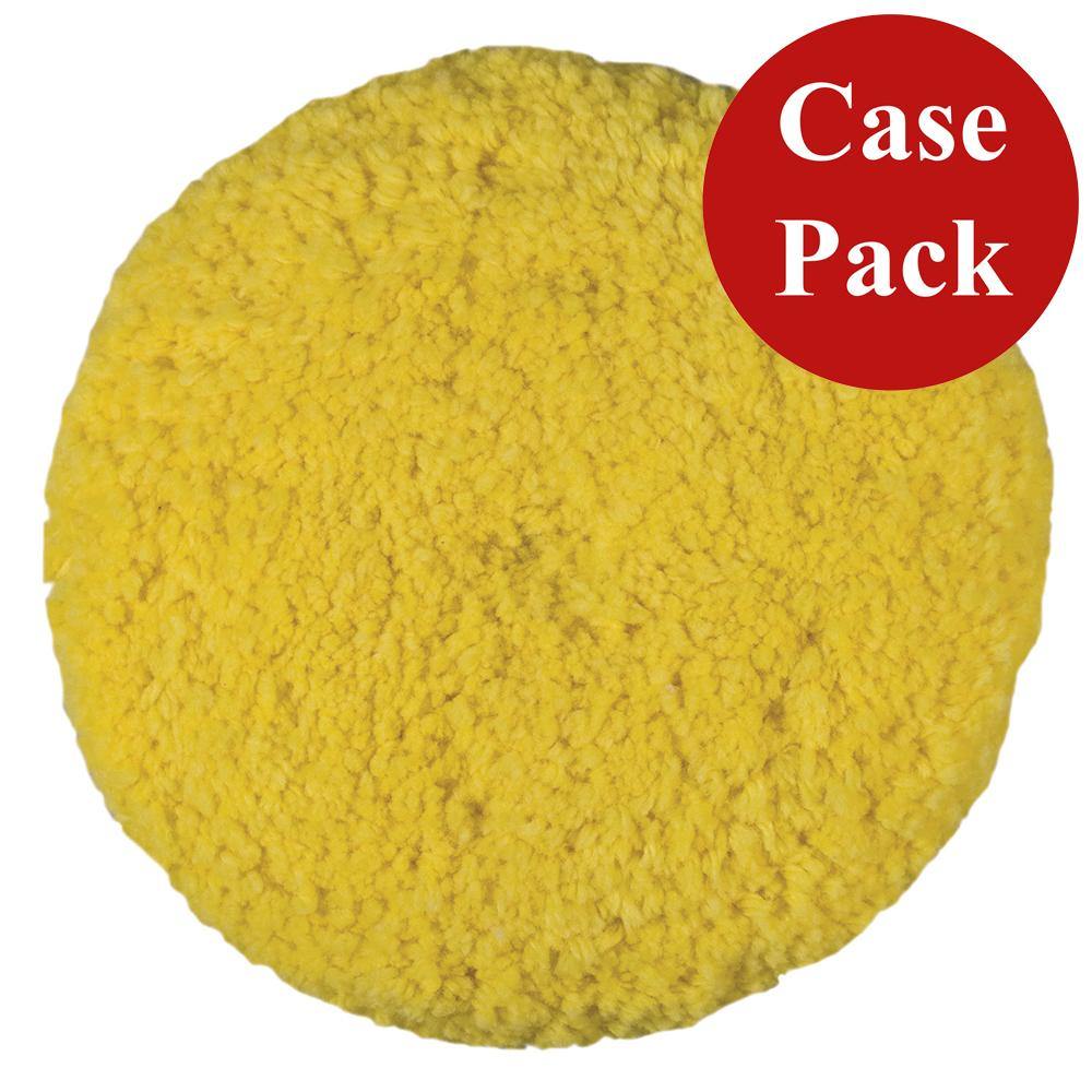 Presta Rotary Blended Wool Buffing Pad - Yellow Medium Cut - *Case of 12* [890142CASE] - Bulluna.com