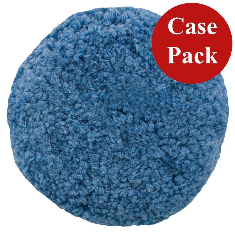 Presta Rotary Blended Wool Buffing Pad - Blue Soft Polish - *Case of 12* [890144CASE] - Bulluna.com