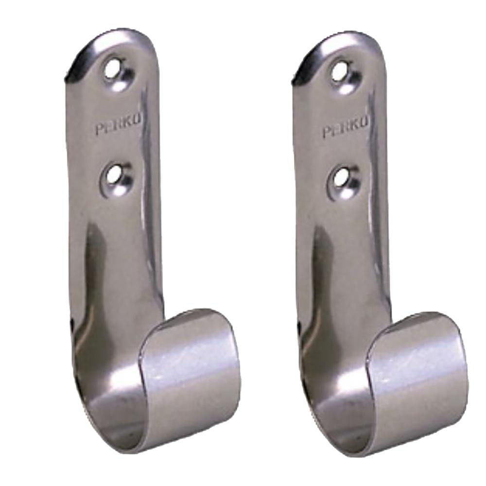 Perko Stainless Steel Boat Hook Holders - Pair [0492DP0STS] - Bulluna.com