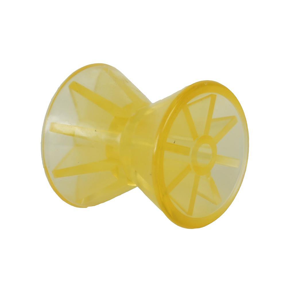 C.E. Smith Bow Roller - Yellow PVC - 4" x 1/2" ID [29543] - Bulluna.com