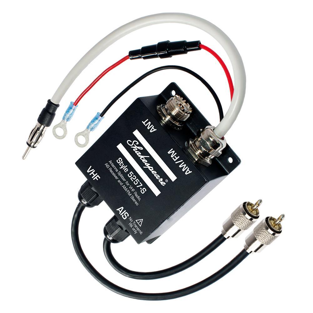 Shakespeare 5257-S Antenna Splitter f/VHF Radio, AIS Receiver  AM/FM Stereo [5257-S] - Bulluna.com