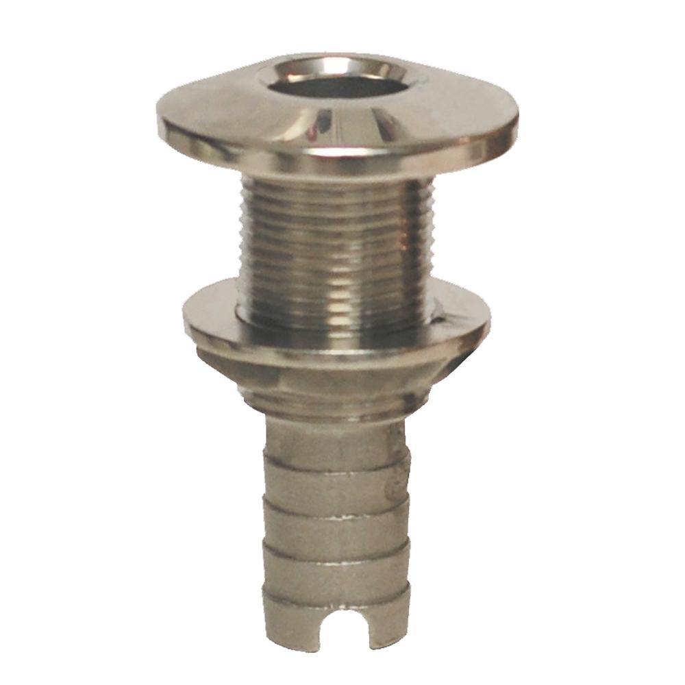 GROCO Stainless Steel Hose Barb Thru-Hull Fitting - 1/2" [HTH-500-S] - Bulluna.com