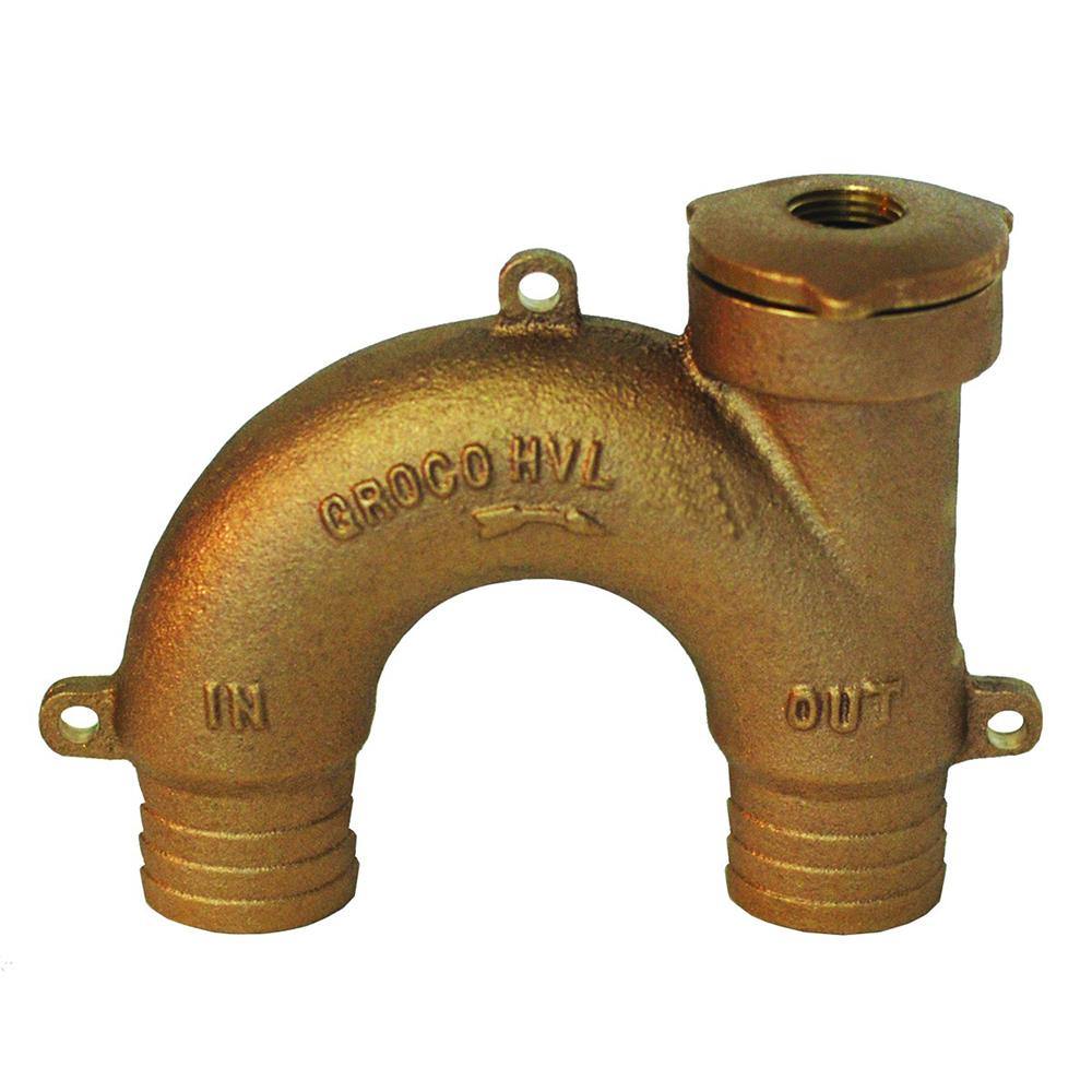 GROCO Bronze Vented Loop - 1-1/2" Hose [HVL-1500] - Bulluna.com