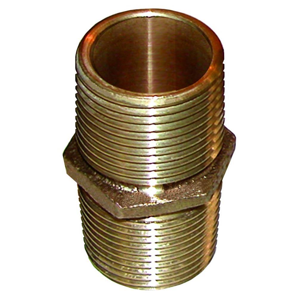 GROCO Bronze Pipe Nipple - 1" NPT [PN-1000] - Bulluna.com