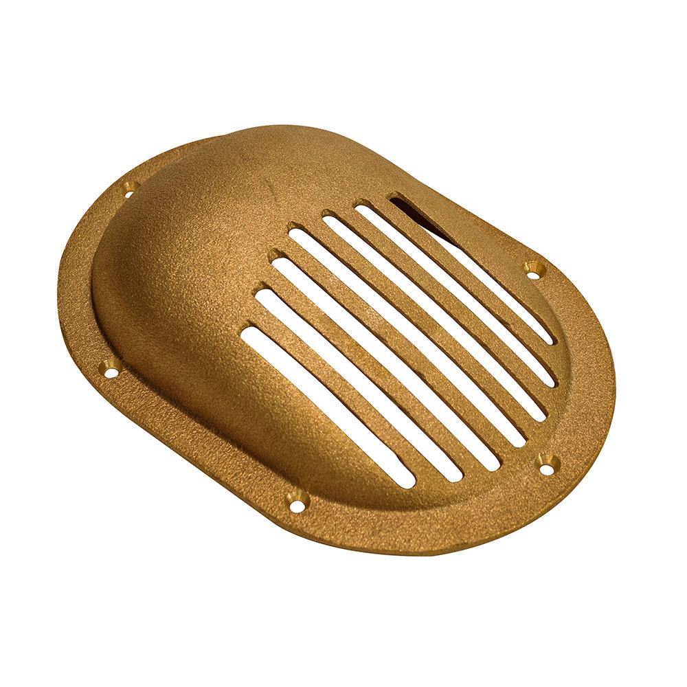 GROCO Bronze Clam Shell Style Hull Strainer w/Mount Ring f/Up To 1" Thru Hull [SC-1000] - Bulluna.com