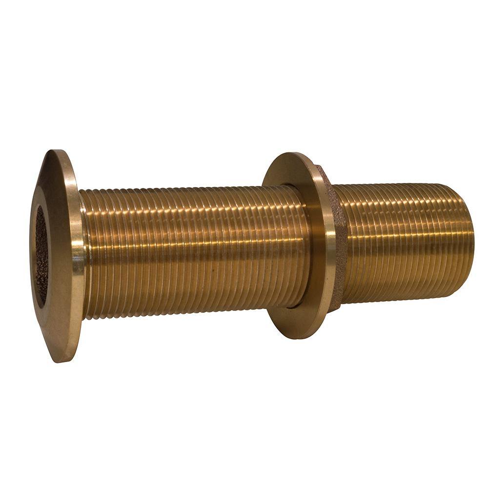 GROCO 3/4" Bronze Extra Long Thru-Hull Fitting w/Nut [THXL-750-W] - Bulluna.com