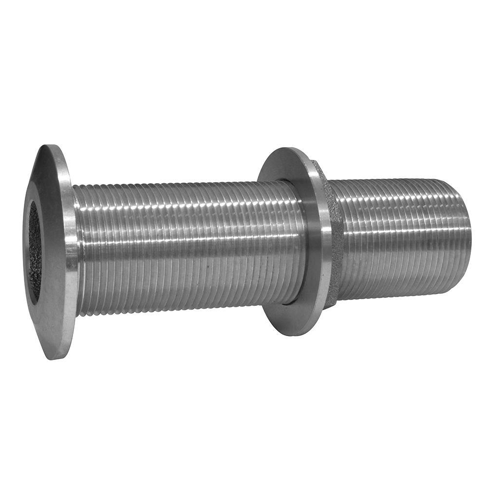 GROCO 3/4" Stainless Steel Extra Long Thru-Hull Fitting w/Nut [THXL-750-WS] - Bulluna.com