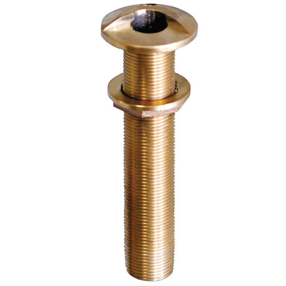 GROCO 3/4" Bronze Extra Long High Speed Thru-Hull Fitting w/Nut [HSTHXL-750-W] - Bulluna.com