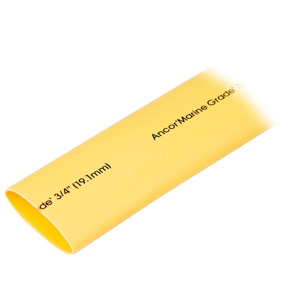 Ancor Heat Shrink Tubing 3/4" x 48" - Yellow - 1 Piece [306948] - Bulluna.com