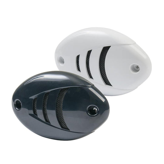 Marinco 12V Drop-In Low Profile Horn w/Black  White Grills [10080] - Bulluna.com