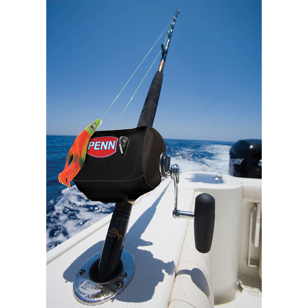 PENN Neoprene Conventional Reel Cover - MEDRC - Black - Medium [1178862] - Bulluna.com