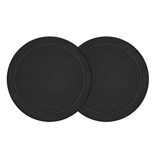 FUSION FM-F65RB FM Series 6.5" Flush Mount Round Marine Speakers - Black Grill - 120W [010-02299-01] - Bulluna.com