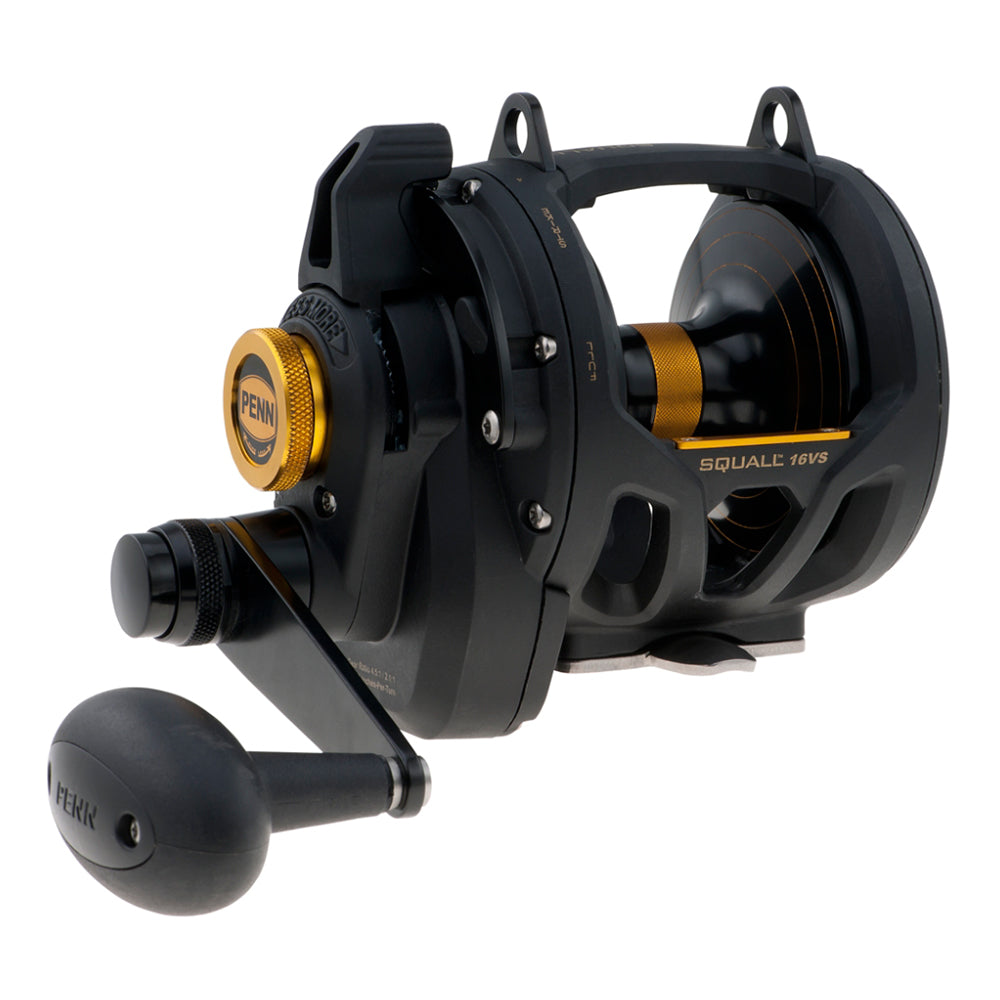 PENN SQL16VS Squall Lever Drag 2 Speed Conventional Reel [1292936] - Bulluna.com