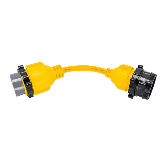 Camco 50AM/30AF Power Grip Marine 12" Locking Adapter - M-Lock/F-Locking Adapter [55625] - Bulluna.com