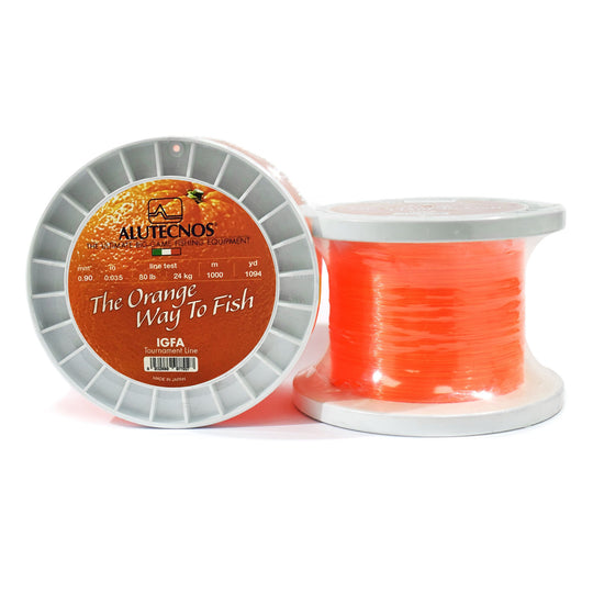 Alutecnos IGFA Orange Monofilament Line 1094 Yards - Bulluna.com