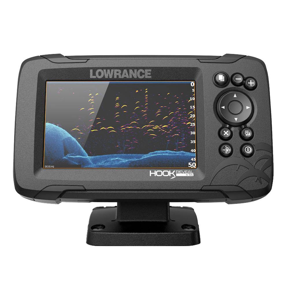 Lowrance HOOK Reveal 5 Chartplotter/Fishfinder w/SplitShot Transom Mount Transducer  US Inland Charts [000-15500-001] - Bulluna.com