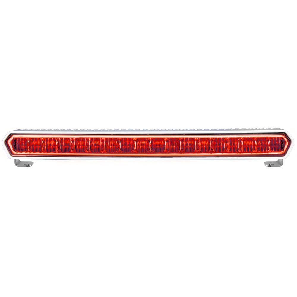 RIGID Industries SR-L Series Marine 20" White LED Lightbar - White Light w/Red Halo [62002] - Bulluna.com