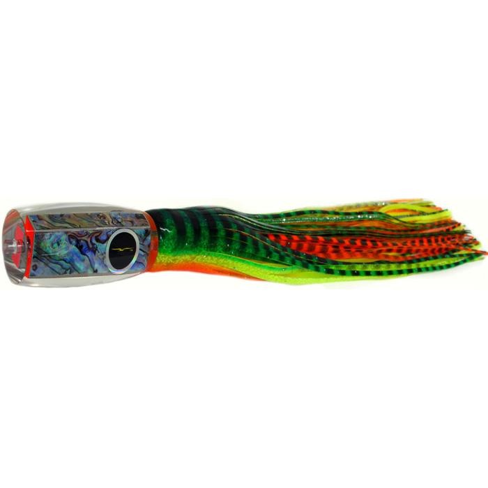 Black Bart 1656 Flat Nose Medium Heavy Tackle Lure - Green Orange Tiger/Orange Yellow Tiger - Bulluna.com