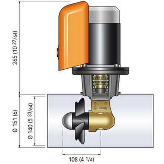 Quick Bow Thruster BTQ 140-40 40KGF - 12V - D140 - 2.2kW [FGBT14040120T00]