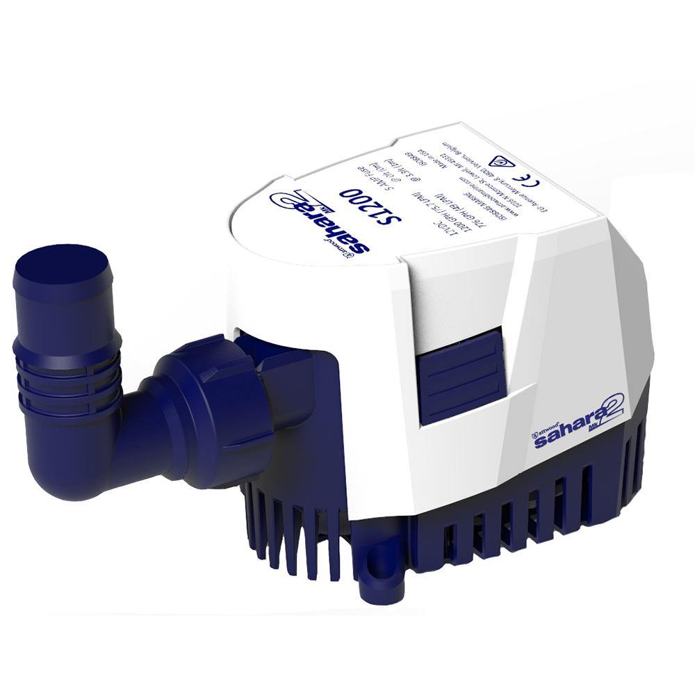 Attwood Sahara MK2 S1200 Bilge Pump 1200 GPH - 12V - Automatic [5512-7] - Bulluna.com