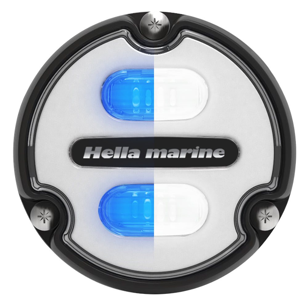 Hella Marine Apelo A1 Blue White Underwater Light - 1800 Lumens - Black Housing - White Lens [016145-011] - Bulluna.com