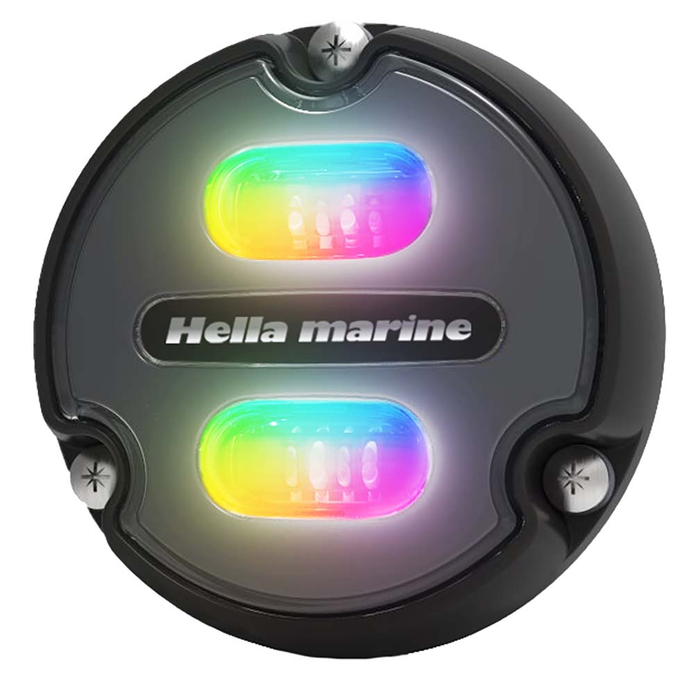 Hella Marine Apelo A1 RGB Underwater Light - 1800 Lumens - Black Housing - Charcoal Lens [016146-001] - Bulluna.com