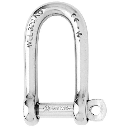 Wicahrd Self-Locking Long D Shackle - Diameter 5mm - 3/16" [01212]