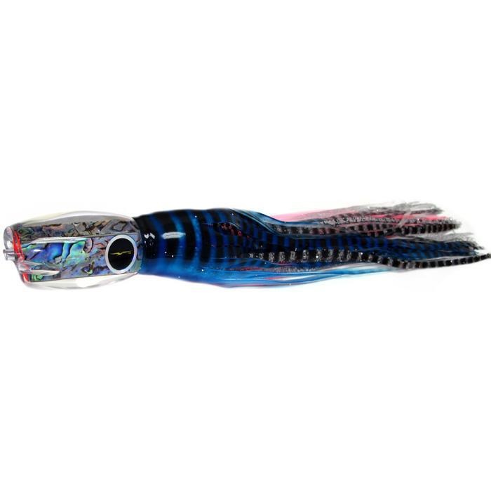 Black Bart Hawaiian Breakfast Medium Heavy Tackle Lure - Blue Pink Tiger/Silver Tiger - Bulluna.com