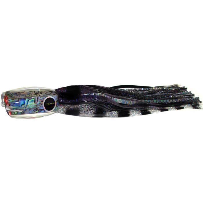 Black Bart Hawaiian Breakfast Medium Heavy Tackle Lure - Purple/Black Dot - Bulluna.com