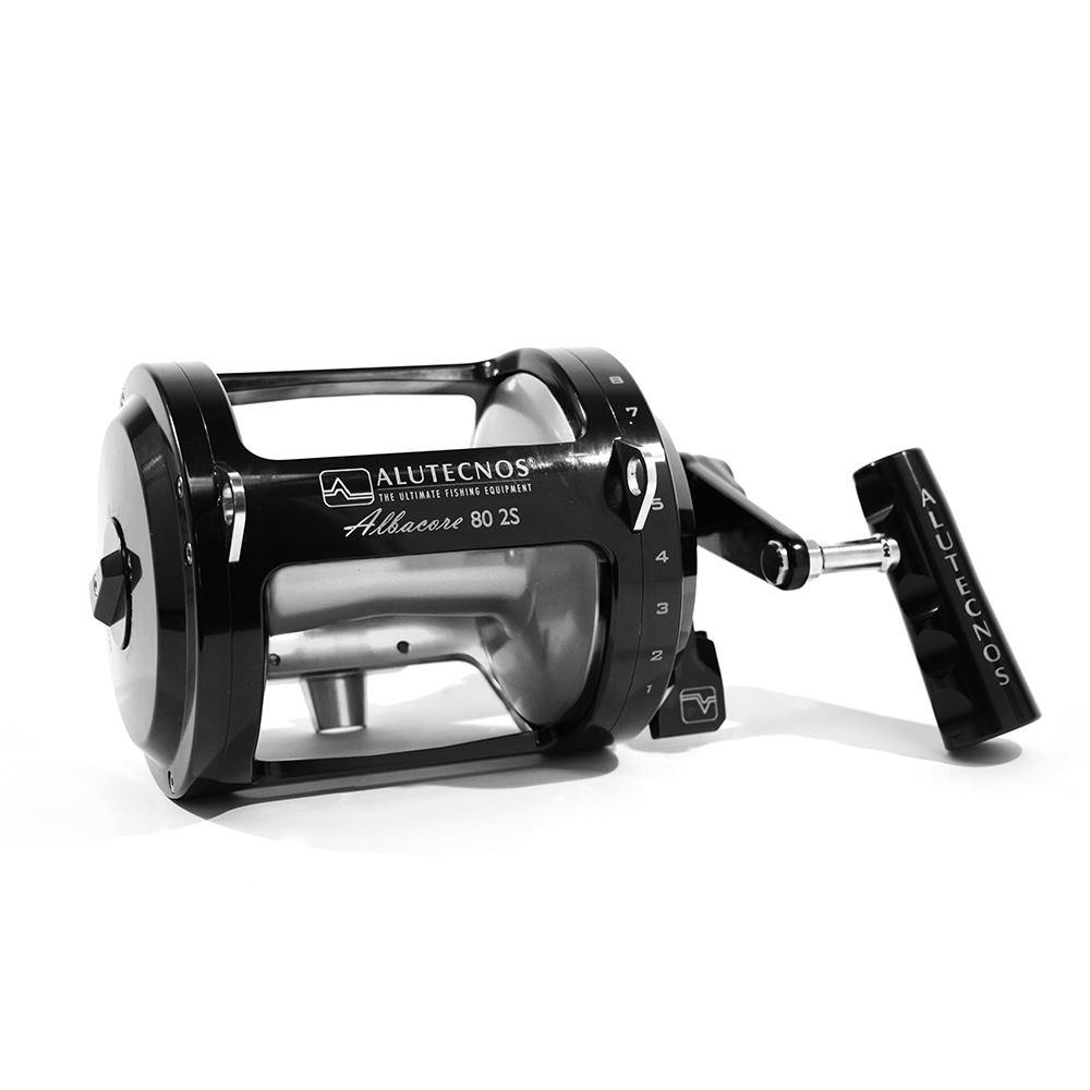 Alutecnos Albacore 80 Two Speed Reel - Black/Silver - Bulluna.com