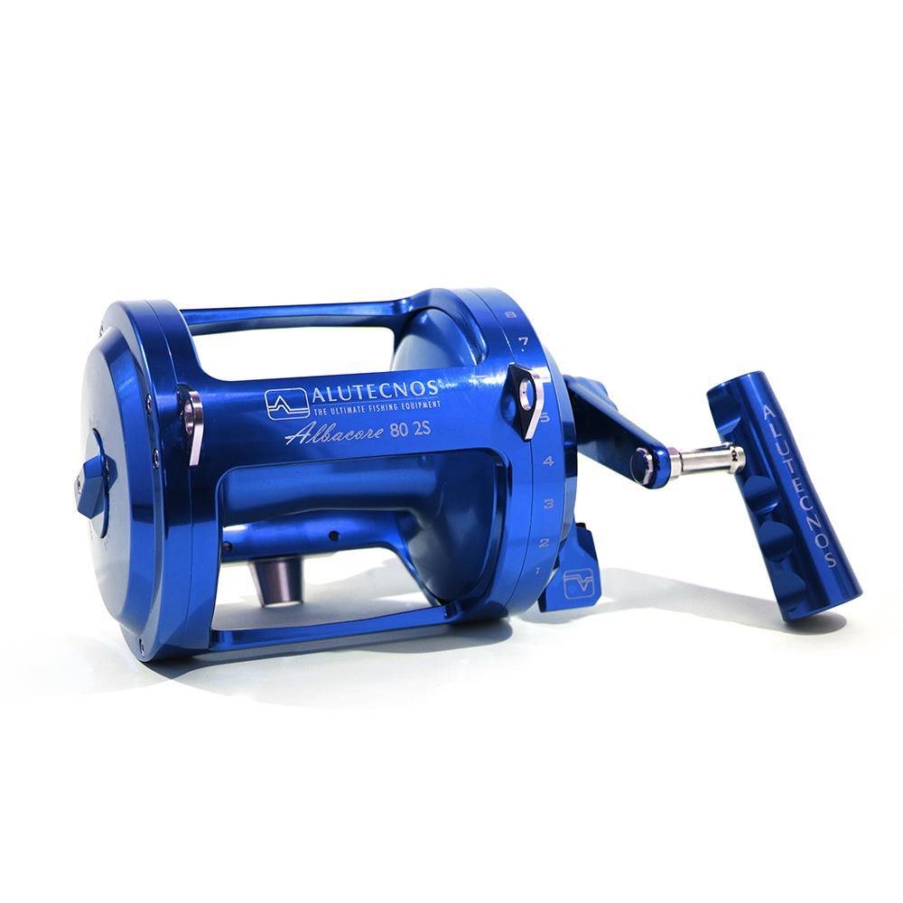 Alutecnos Albacore 80 Two Speed Reel - Blue - Bulluna.com