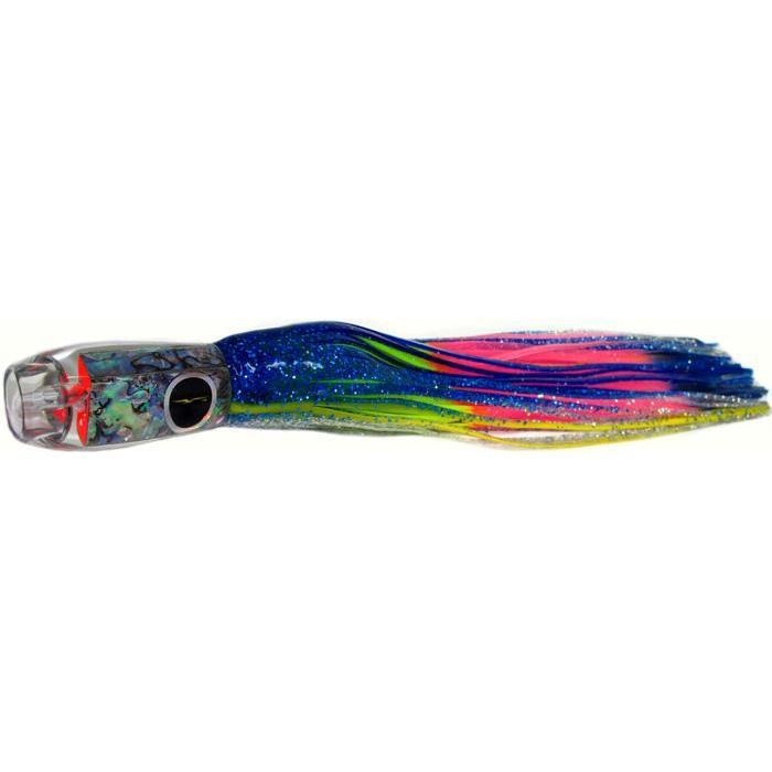 Black Bart Super ProJet Medium Heavy Tackle Lure - Blue Yellow Stripe/Rainbow - Bulluna.com