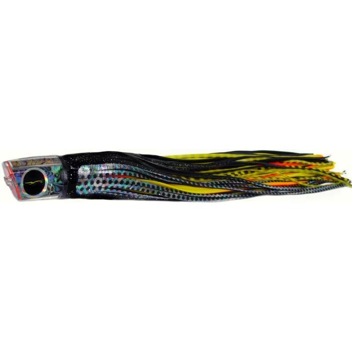 Black Bart RPP Medium Heavy Tackle Lure - Black Dot/Yellow Tiger - Bulluna.com