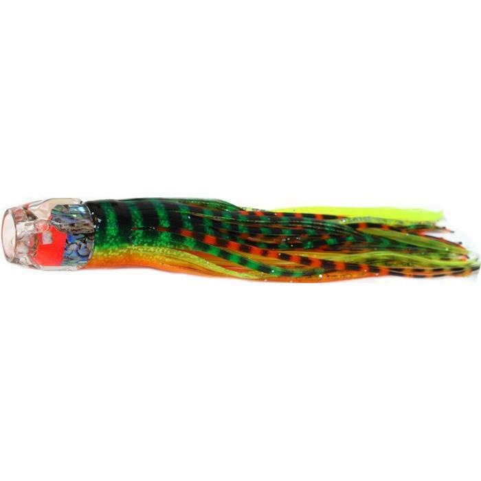 Black Bart Hex Jet Light Tackle Lure - Green Orange Tiger/Orange Yellow Tiger - Bulluna.com