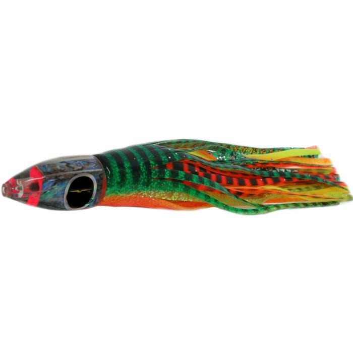 Black Bart Wicked Medium Tackle Lure - Green Orange Tiger/Orange Yellow Tiger - Bulluna.com