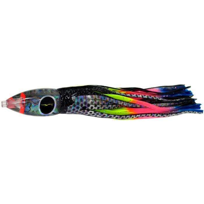 Black Bart Wicked Medium Tackle Lure - Black Dot/Rainbow - Bulluna.com