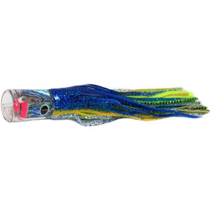 Black Bart El Squid Senior Medium Tackle Lure - Blue Yellow/Green Chartreuse - Bulluna.com