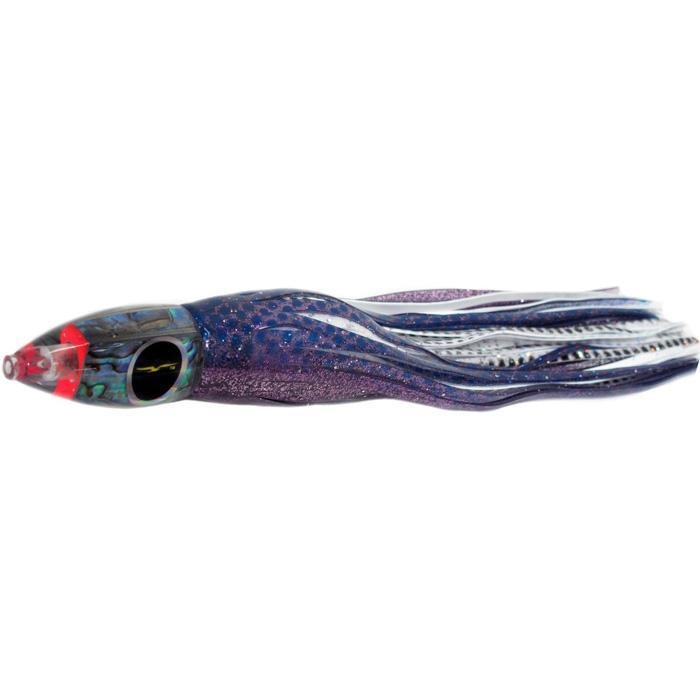 Black Bart Wicked Medium Tackle Lure - Purple Blue Dot/White Black Dot - Bulluna.com