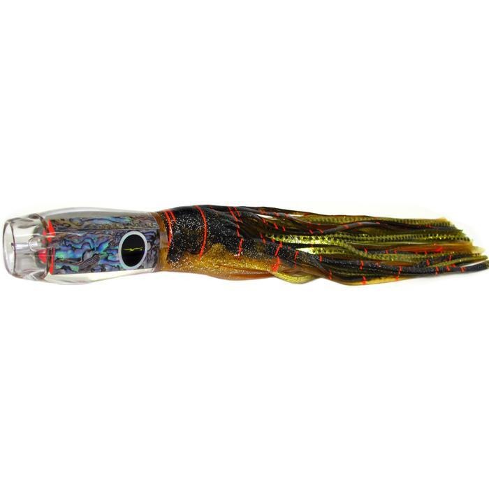 Black Bart Kona ProJet Medium Heavy Tackle Lure - Brown Gold Orange/Gold Dot - Bulluna.com