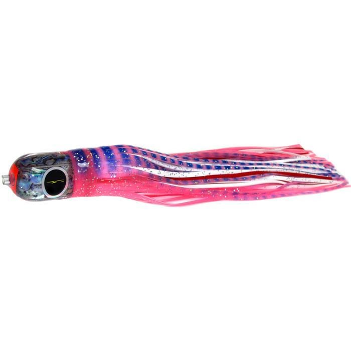 Black Bart Punisher Medium Heavy Tackle Lure - Pink Tiger/White - Bulluna.com