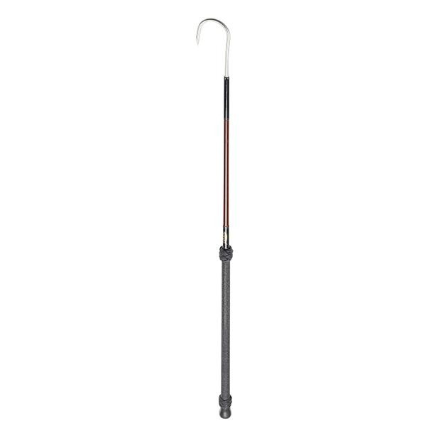 Aftco 4 Feet Brown Tapered Fiberglass Gaff - 3 Inch Hook - Bulluna.com